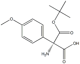 Boc-(S)-2-aMino-2-(4-Methoxyphenyl)-acetic acid Struktur