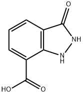 1H-Indazole-7-carboxylic acid, 2,3-dihydro-3-oxo- Struktur