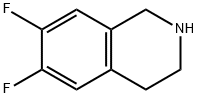 6,7-difluoro-1,2,3,4-tetrahydro-Isoquinoline Struktur