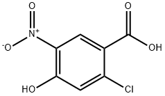 2-Chloro-4-hydroxy-5-nitrobenzoic acid Struktur