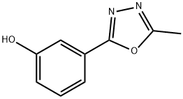 3-(5-Methyl-[1,3,4]oxadiazol-2-yl)-phenol Struktur