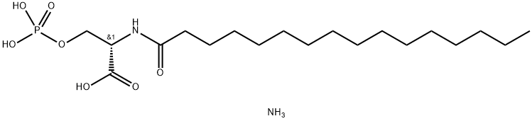 N-palMitoyl-serine phosphoric acid (aMMoniuM salt) Struktur