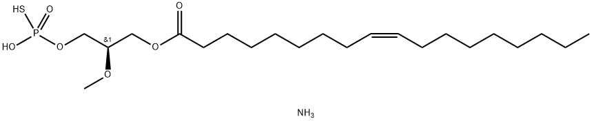 1-oleoyl-2-Methyl-sn-glycero-3-phosphothionate (aMMoniuM salt) Struktur