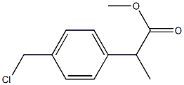 METHYL2-(CHLOROMETHYL)PHENYL)PROPIONATE(MIXTURE) Struktur