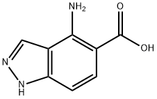 4-AMino-1H-indazole-3-carboxylic acid Struktur