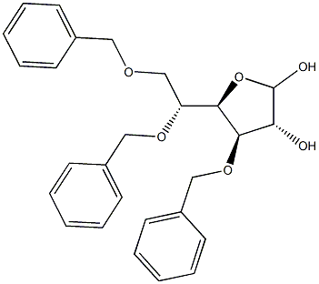 3,5,6-Tri-O-benzyl-D-glucofuranose Structure