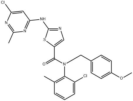 N-(4-Methoxybenzyl)-2-(6-chloro-2-MethylpyriMidin-4-ylaMino)-N-(2-chloro-6-Methylphenyl)-1,3-thiazole-5-carboxaMide