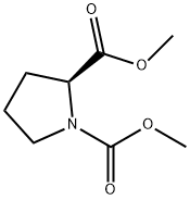 (S)-DiMethyl pyrrolidine-1,2-dicarboxylate Struktur