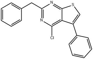 2-Benzyl-4-chloro-5-phenylthieno[2,3-d]pyriMidine Struktur