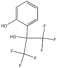 2-[2,2,2-Trifluoro-1-hydroxy-1-(trifluoromethyl)ethyl]phenol Struktur