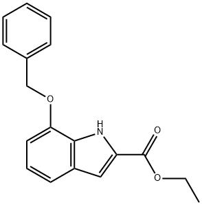 ethyl 7-(benzyloxy)-1H-indole-2-carboxylate Struktur