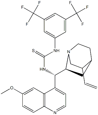 Epi-N-Quinyl-N’-bis(3,5-trifluoromethyl)
phenylthiourea Struktur