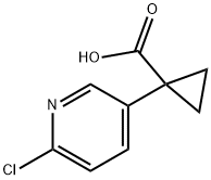 1-(6-Chloro-pyridin-3-yl)-cyclopropanecarboxylic acid Struktur