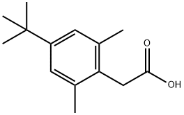 4-tert-Butyl-2,6-dimethyl-alpha-toluic acid Struktur