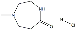 1-Methyl-1,4-diazepan-5-one hydrochloride Struktur