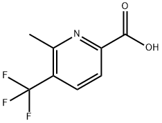 6-Methyl-5-(trifluoromethyl)picolinic acid Struktur