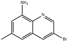 3-broMo-6-Methylquinolin-8-aMine Struktur