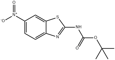 (6-Nitro-benzothiazol-2-yl)-carbaMic acid tert-butyl ester Struktur