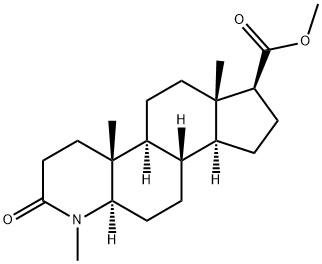 1H-Indeno[5,4-f]quinoline-7-carboxylic acid, hexadecahydro-1,4a,6a-triMethyl-2-oxo-, Methyl ester, (4aR,4bS,6aS,7S,9aS,9bS,11aR)- Struktur