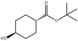 tert-Butyl trans-4-hydroxycyclohexanecarboxylate Struktur