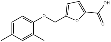 5-(2,4-diMethylphenoxyMethyl)furan-2-carboxylic acid Struktur