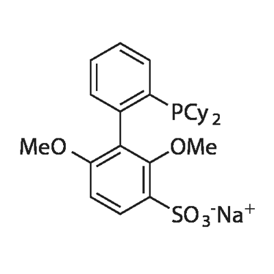 2'-Dicyclohexylphosphino-2,6-dimethoxy-3-sulfonato-1,1'-biphenyl hydrate sodium salt (water soluble SPhos), min. 98% Struktur