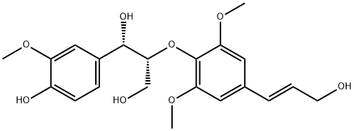 (1S,2R)-1-(4-羥基-3-甲氧基苯基)-2-[4-[(1E)-3-羥基-1-丙烯基]-2,6-二甲氧基苯氧基]-1,3-丙二醇 結(jié)構(gòu)式