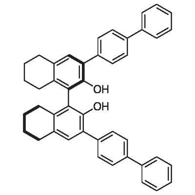 R-3,3'-bis([1,1'-biphenyl]-4-yl)-5,5',6,6',7,7',8,8'-octahydro-[1,1'-Binaphthalene]-2,2'-diol Struktur