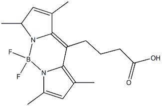 4-(4,4-Difluoro-1,3,5,7-tetraMethyl-4-bora-3a,4a-diaza-s-indacene-8-yl)-butyric Acid Struktur