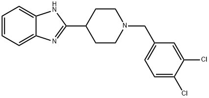 2-[1-(3,4-Dichloro-benzyl)-piperidin-4-yl]-1H-benzoiMidazole Struktur