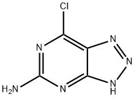 7-氯-3H-1,2,3-三唑并[4,5-D]嘧啶-5-胺, 88780-84-1, 結(jié)構(gòu)式