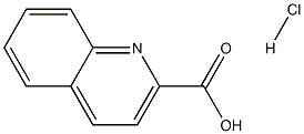 2-Quinolinecarboxylic acid hydrochloride Struktur