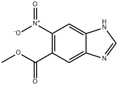 Methyl 6-nitro-1H-benzo[d]iMidazole-5-carboxylate Struktur