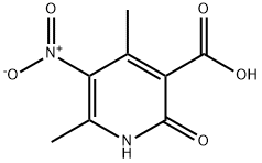 2-Hydroxy-4,6-diMethyl-5-nitronicotinic acid Struktur