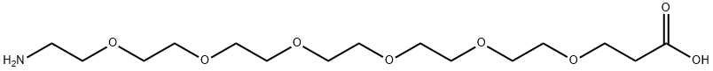 alpha-aMine-oMega-propionic acid hexaethylene glycol Struktur