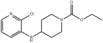 ethyl 4-(2-chloropyridin-3-ylaMino)piperidine-1-carboxylate Struktur