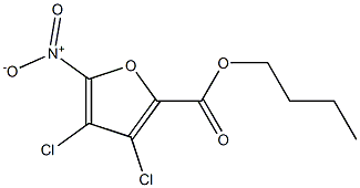 Butyl 3,4-dichloro-5-nitrofuran-2-carboxylate Struktur