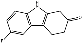 6-fluoro-3,4-dihydro-1H-carbazol-2(9H)-one Struktur