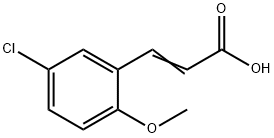 (E)-3-(5-chloro-2-methoxyphenyl)acrylic acid Struktur