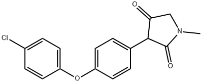 3-[2-(4-Chlorophenoxy)phenyl]-1-Methyl-1H-pyrrolidin-2,4-dione Struktur