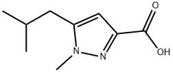 5-Isobutyl-1-Methyl-1H-pyrazole-3-carboxylic acid Struktur