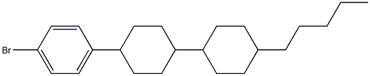 1-Bromo-4-(4'-pentyl[1,1'-bicyclohexyl]-4-yl)benzene Struktur