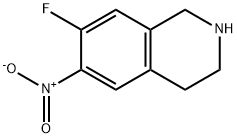 7-Fluoro-6-nitro-1,2,3,4-tetrahydroisoquinoline Struktur