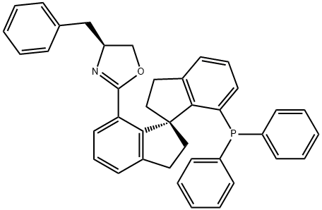 (S)-(-)-7-[4(S)-(Benzyl)oxazol-2-yl]-7-diphenylphosphino-2,23,3tetrahydro-1,1'-spiroiindane, min. 97%  (Sa,S)-Ph-Bn-SIPHOX Struktur