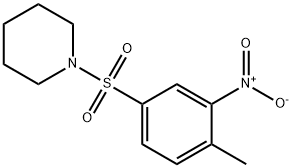 1-[(4-Methyl-3-nitrobenzene)sulfonyl]piperidine Struktur