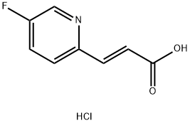 3-(5-Fluoropyridin-2-yl)acrylic acid hydrochloride Struktur