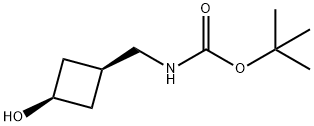 cis-3-(Boc-aMinoMethyl)cyclobutanol Struktur