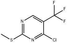 4-chloro-2-(Methylthio)-5-(trifluoroMethyl)pyriMidine Struktur