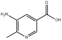 3-Pyridinecarboxylicacid,5-amino-6-methyl-(9CI) Struktur