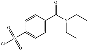 4-(diethylcarbaMoyl)benzene-1-sulfonyl chloride Struktur